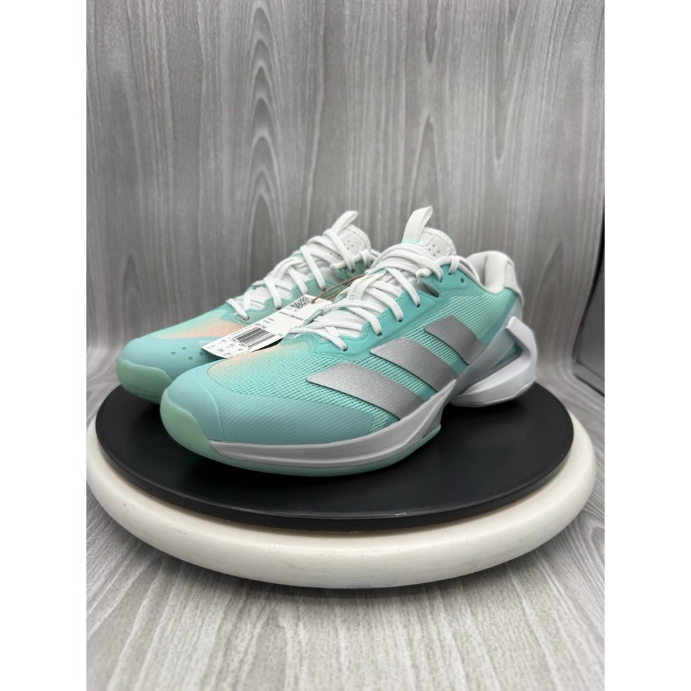 adidas Adizero Ubersonic 5 Womens Sz 8 Aqua Silver Tennis Shoes Sneakers JR1756